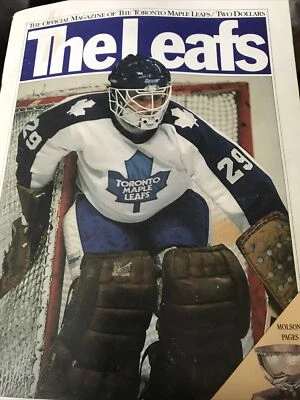 1983-84 Calgary Flames Hockey Program vs. Toronto Maple Leafs Mike Palmateer - Image 1 of 3