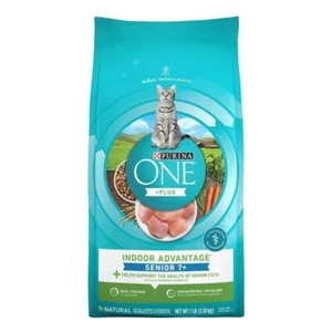 Purina ONE Indoor Advantage Natural Chicken Dry Cat Food for 7+Cats-7lbs - Picture 1 of 5