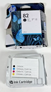 Cartuccia di inchiostro originale HP 82 nero DesignJet serie 510 CH565A marzo 2019 - Foto 1 di 3