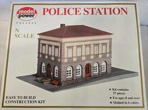 Model Power 1504 N Scale Police Station Kit - Picture 1 of 6