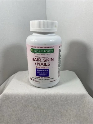Nature's Bounty HAIR SKIN and NAILS 150 Softgels Multivitamin 5000 mcg Biotin - Image 1 of 3
