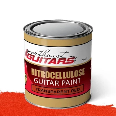 NORTHWEST GUITARS Transparent Red Nitrocellulose Chip Repair guitar paint - 50ml