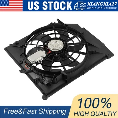 Radiator Cooling Fan Assembly for 2001-2005 BMW E46 320i 325i 325Ci 325xi 330i Foto 1 de 4
