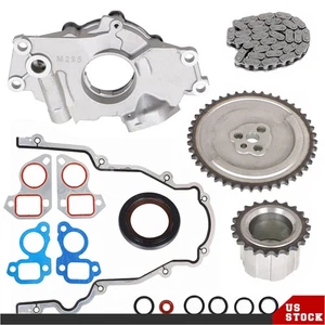 M295 Oil Pump with Timing Chain + Gasket Kit For GM 4.8L 5.3L 6.0L LS1 LS2 LS3 - Picture 1 of 5