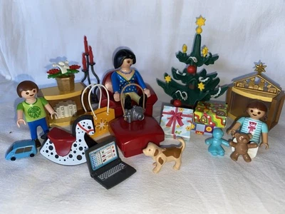 Playmobil Salon De Noël Sapin Crèche Jouets Enfants Christmas - Photo 1/4