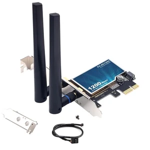 FV-AC1200 PCIe WiFi Bluetooth Card Dual Band AC1200 5GHz BT4.0 for Windows 7-11 - Picture 1 of 12