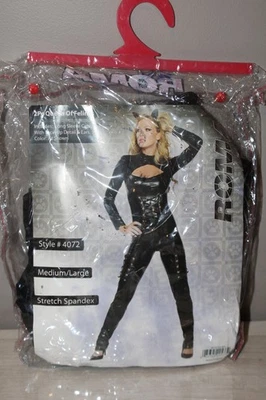 ROMA QUEEN OF FELINES HALLOWEEN ADULT COSTUME FITS SIZE MEDIUM/LARGE - Image 1 of 2