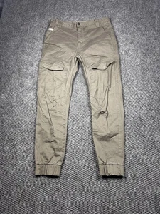 NXP Nena And Pasadena Pants Mens 34 Olive Cargo Jogger Elastic Cuffs Streetwear - Picture 1 of 7