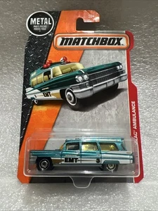 New 2017 Matchbox ‘63 CADILLAC AMBULANCE! EMT MBX Heroic Rescue! #HM1 - Picture 1 of 7