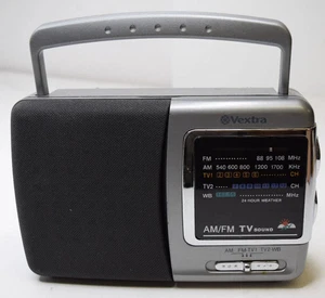 NEW Sealed Vextra VX340 TV Weather Band radio AM/FM Tuner Portable AC & Battery! - Picture 1 of 3