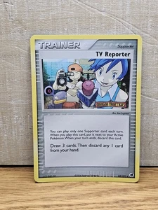 TV Reporter 82/101 EX Dragon Frontiers Reverse Holo Stamped Pokémon Card TCG - Picture 1 of 18