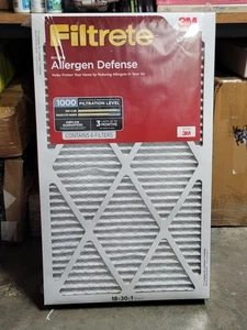 Filtrete 18x30x1 Air Filter MERV 11 MPR 1000 Micro Allergen Defense 6 Pack 1 BAD - Picture 1 of 5