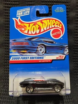 Veículo Hot Wheels 1965 Chevy Corvette. Raro, muito bom estado! Série '00 First Editions #19 de 36. - Imagem 1 de 4