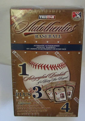 Caja de pasatiempos de béisbol TriStar Autothentics 2007 (B3) Kershaw, Andrus, Longoria Foto 1 de 3