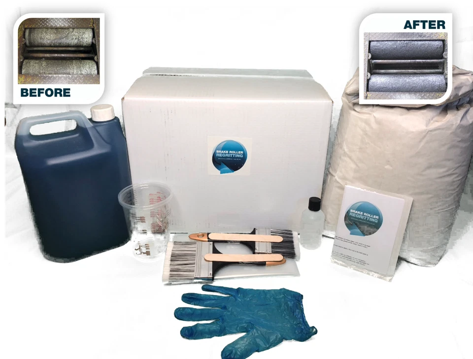 REGRIT-IT MOT CLASS 5 Brake Roller,Tester, DIY Regritting / Regrit Kit for all 4x rollers