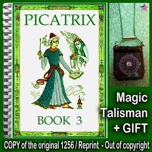 Antique Book Picatrix Manuscript Manual Talisman Art Witch Occult Magic Esoteric - Picture 1 of 24