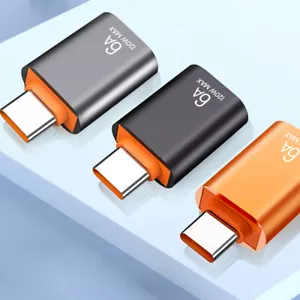 6A USB OTG To Type C Data Transfer Adapter Type C Female To USB Male Converter - Picture 1 of 15