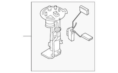 Genuine Ford Lincoln Mark LT 2006-2008 Fuel Pump Module Assembly 8L3Z-9H307-F - Image 1 of 2