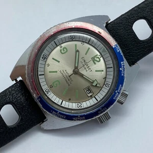 RARE SKIN DIVER CINCASET COMPRESSOR GMT MECHANICAL VINTAGE WATCH 1970S - Picture 1 of 16