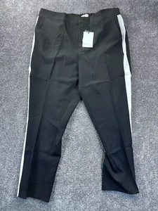 Pantalones negros con rayas laterales blancas StyleList by Micaela para mujer talla 16P - Imagen 1 de 13