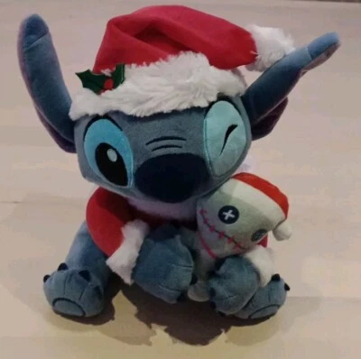 Disney Store Christmas Stitch & Scrump Santa Toy - Image 1 of 4