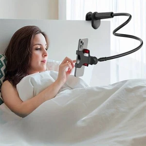Cell Phone Clip On Stand Holder with Grip Gooseneck Phone Holder Hands-Free View - Picture 1 of 10