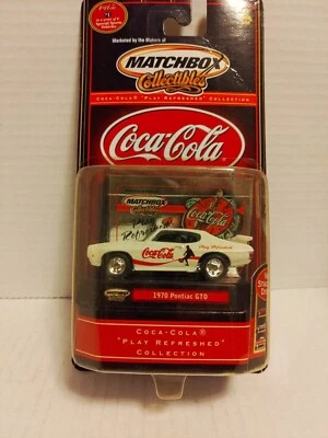 Matchbox Collectibles Coca-Cola Play Refreshed 1970 Pontiac GTO Judge White NM - Image 1 of 4