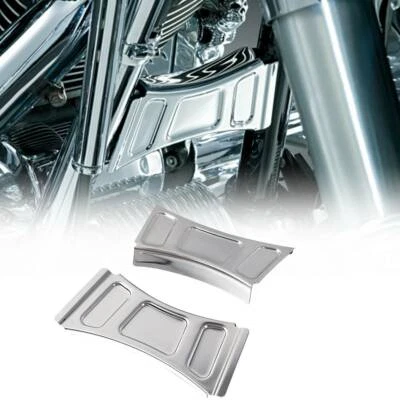 Pair Chrome Downtube Crossbrace Cover Fit For Harley Street Glide Trike FLHXXX Foto 1 de 4