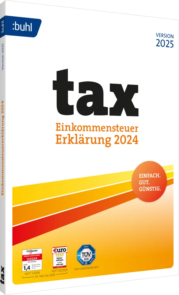 BUHL tax 2025 (für das Steuerjahr 2024), Windows 11/10, Digitaler Download - Bild 1 von 1