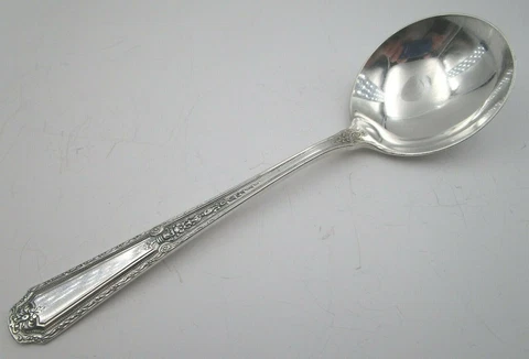 Towle Sterling Silver Round Bowl Soup Spoon Cream Soup 6-1/4" Louis XIV Pattern Cover