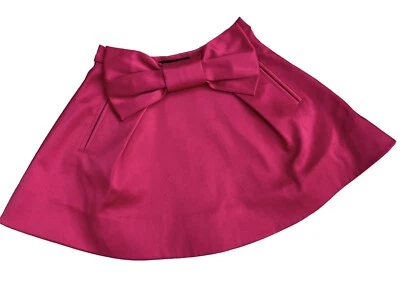 Falda Little Marc Jacobs Rosa Fucsia Lazo Niñas Talla 6 Bolsillos Satinados Foto 1 de 4