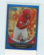 CHRIS RIVERA 2013 Bowman Chrome Draft Draft Picks Blue Refractors #BDPP62 #D /99