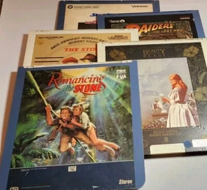 5 SELECTAVISION VIDEODISCS CED UNTESTED WORN ASIS James Bond Indiana Jones Sting - Imagen 1 de 3