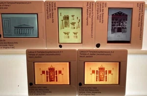 Henri Labrouste “temple Hera Hercules Jupiter” Architecture 5 35mm Art Slides - Picture 1 of 6