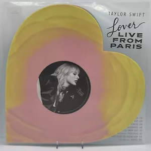 Taylor Swift Lover (Live From Paris) Heart Shaped Vinyl - Damaged Slipcover READ - Picture 1 of 11