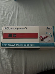 Canon Iris Iriscan Anywhere 5 Portable Mobile Scanner Color Red MISSING SD CARD - Picture 1 of 2