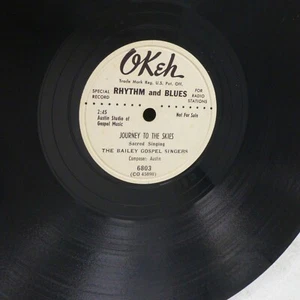 Bailey Gospel Singers 78 Journey To The Skies on STRONG VG OKeh DJ promo g 1812 - Picture 1 of 2