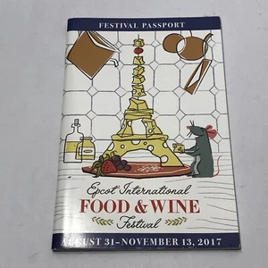 2017 WDW Epcot International Food & Wine Festival Passport Booklet Unused Disney - Picture 1 of 3
