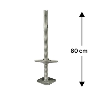Husillo de andamio pies de andamio husillo nuevo andamio 38 mm 80 cm ¡Súper oferta!!! - Imagen 1 de 1