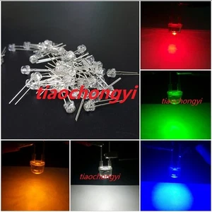 2pin 5mm 0.25W Wide Angle Bright High Power LED (Red Green Blue Yellow White - Picture 1 of 8
