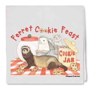 Ferret Cookie Jar Decorative Cotton Kitchen Dish Towel, Pet Gift - Picture 1 of 1