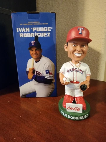 Pudge Rodriguez 50th Anniversary, Texas Rangers Bobblehead SGA 8/6/22 Cover