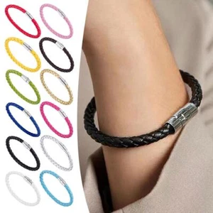 Couple Cuff Bracelet Set Magnetic Lock Gift NEW J6W9 - Picture 1 of 24