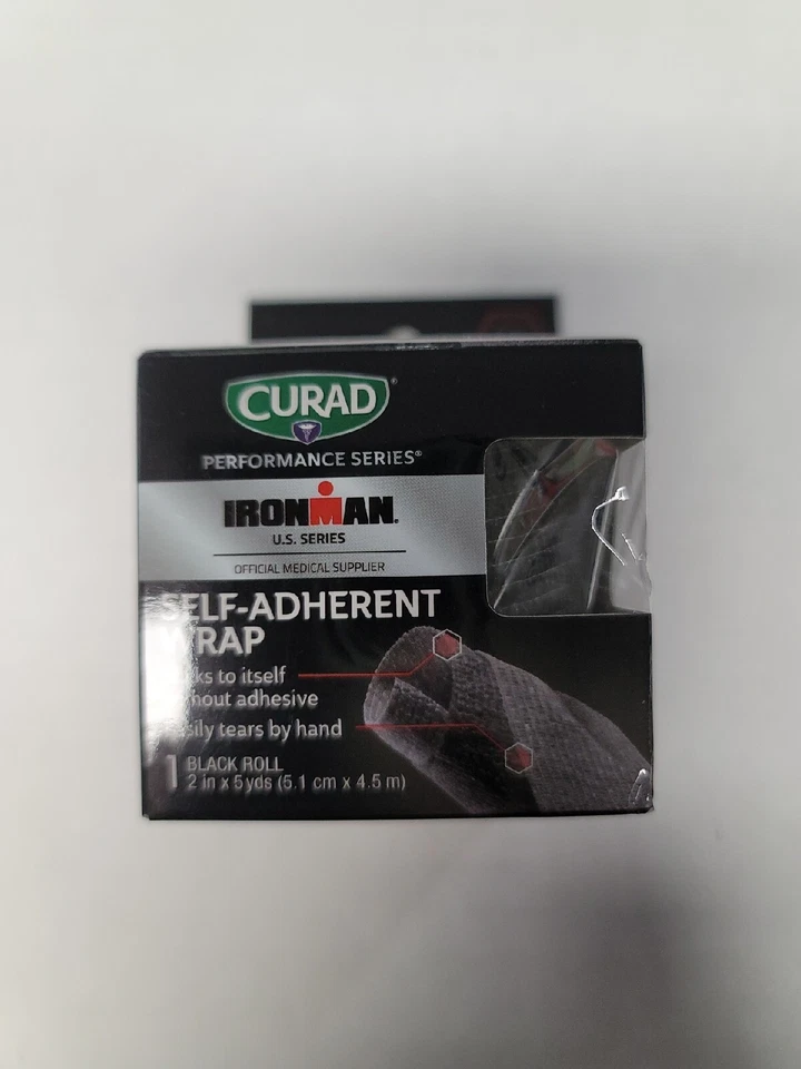 CURAD Performance Series Ironman Self-Adherent Wrap, 1 Black Roll - 2" x 5 Yards - Image 1 of 1
