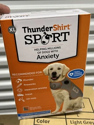 ThunderShirt Sport Gray Sport Dog Anxiety Jacket Platinum XL - Image 1 of 2