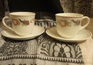 Bonitas botas, diseño huerto China dos tazas y platillos. 6 - Imagen 1 de 6
