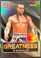 2021 Topps Finest WWE Uncrowned Greatness #UG-18 British Bulldog wrestling card