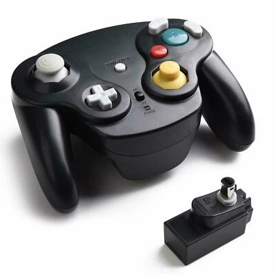 Wireless NGC Controller Gamepad wiith Receiver for Nintendo Gamecube Console - Image 1 of 4