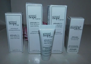4 Philosophy Renewed Hope in a Jar Moisturizer + Eye 0.1 floz, 0.25oz Miracle - Picture 1 of 1