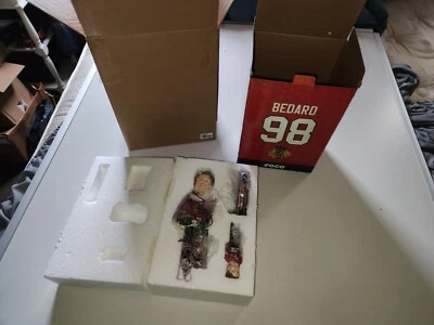 Connor Bedard Chicago Blackhawks Bobble Dubblz Bobblehead FOCO NUEVO LE# 77 de 135 Foto 1 de 4